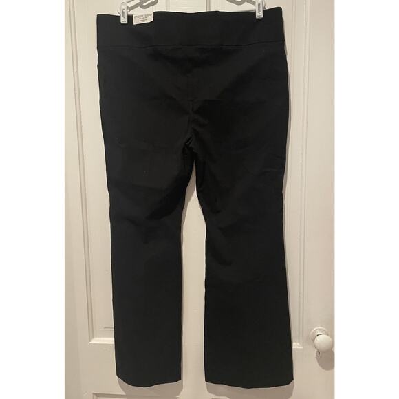 Chicos Black Pants Slimming Flare Pants Business Comfort Size 20R NWT - Picture 3 of 7